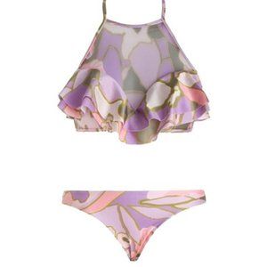 Zimmermann Lotte Frill Halter Bikini